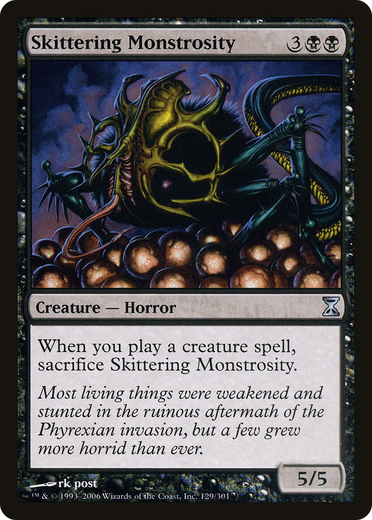 {C} Skittering Monstrosity [Time Spiral][TSP 129]