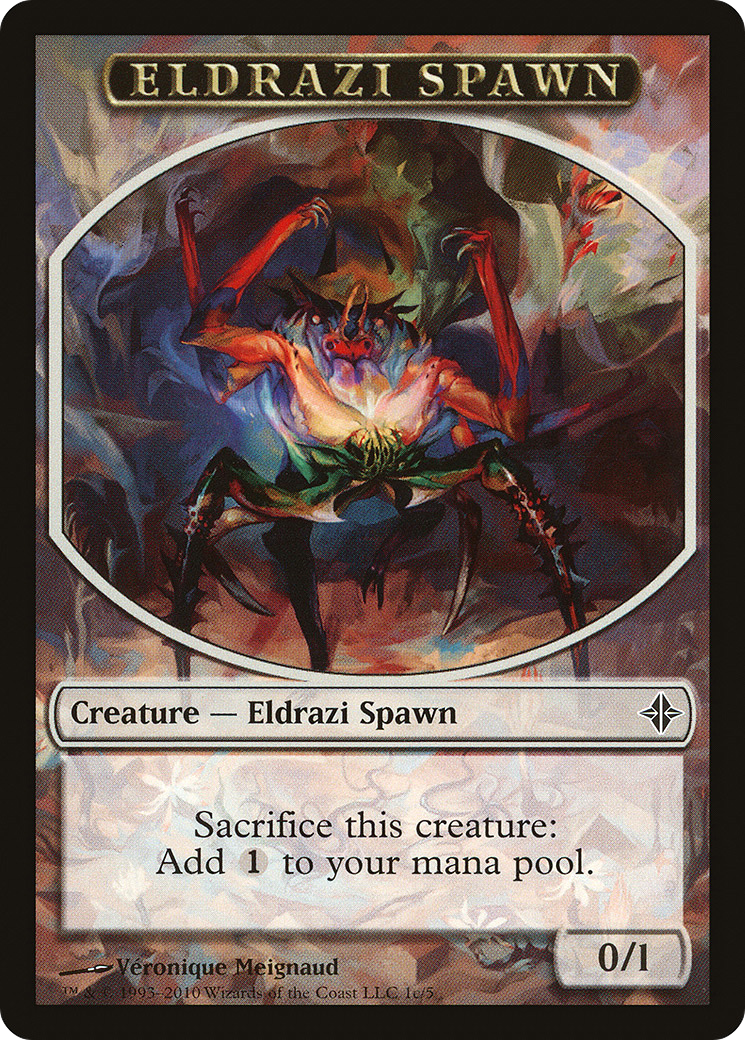 {T} Eldrazi Spawn Token (1c/5) [Rise of the Eldrazi Tokens][TROE 1C]