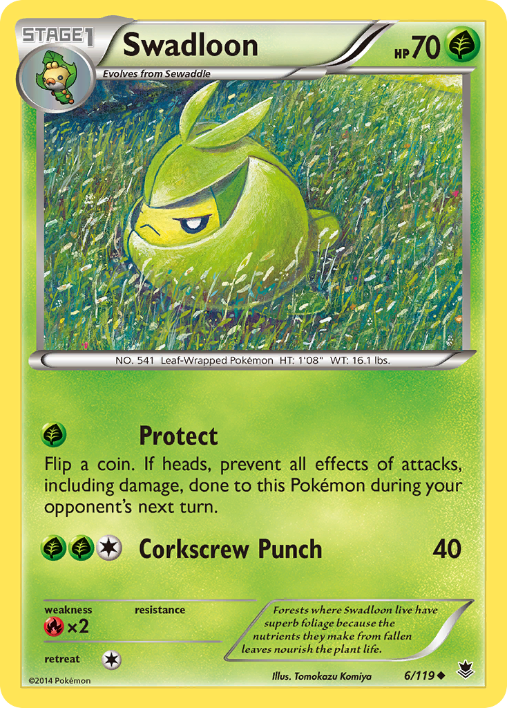 [PKM-C] Swadloon (6/119) [XY: Phantom Forces]