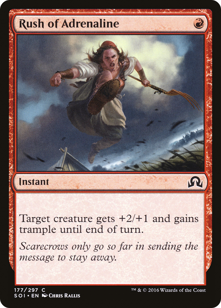{C} Rush of Adrenaline [Shadows over Innistrad][SOI 177]