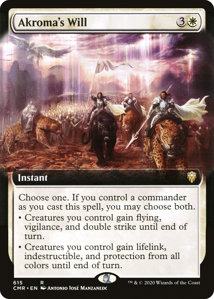 {R} Akroma's Will (Extended Art) [Commander Legends][CMR 615]