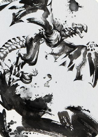 {A} Quicksilver Fisher Art Card [Phyrexia: All Will Be One Art Series][AONE 068]