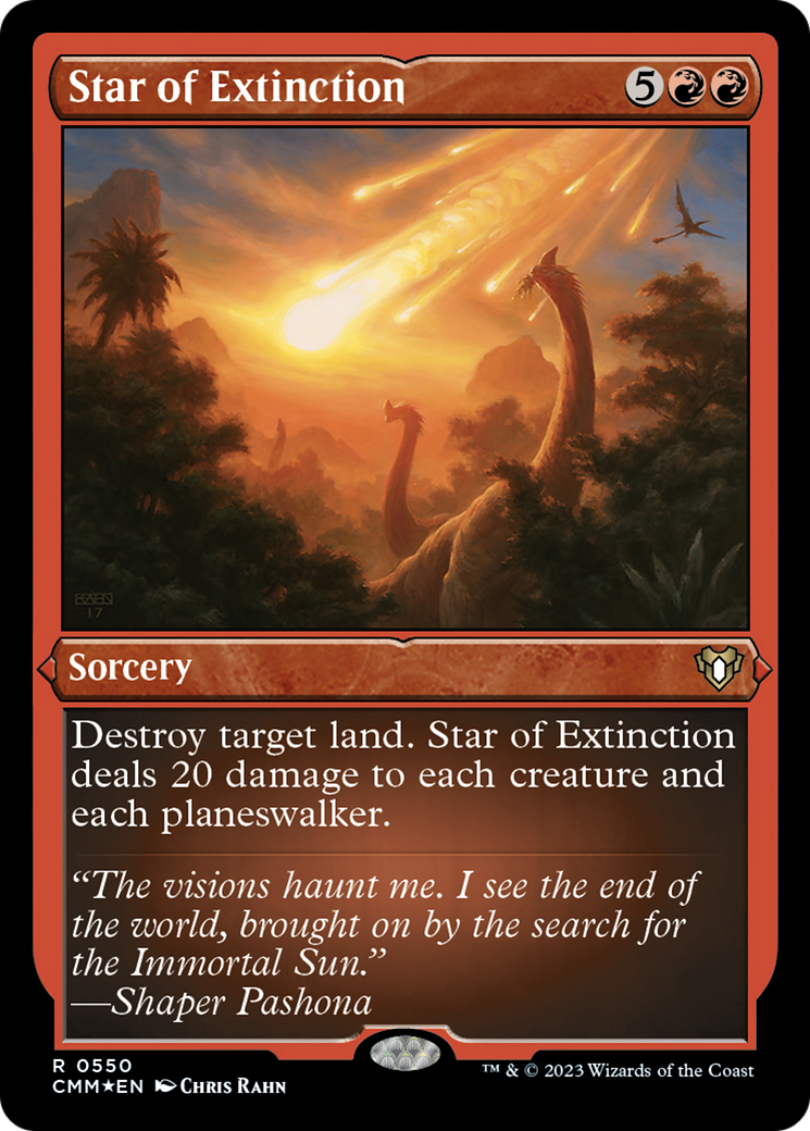 {R} Star of Extinction (Foil Etched) [Commander Masters][CMM 550]