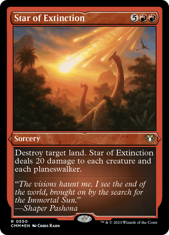 {R} Star of Extinction (Foil Etched) [Commander Masters][CMM 550]