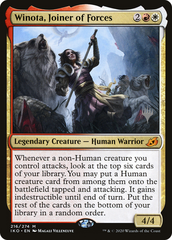 {R} Winota, Joiner of Forces (Promo Pack) [Ikoria: Lair of Behemoths Promos][PP IKO 216]