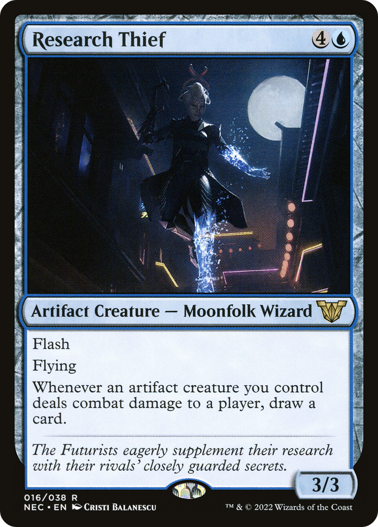 {R} Research Thief [Kamigawa: Neon Dynasty Commander][NEC 016]