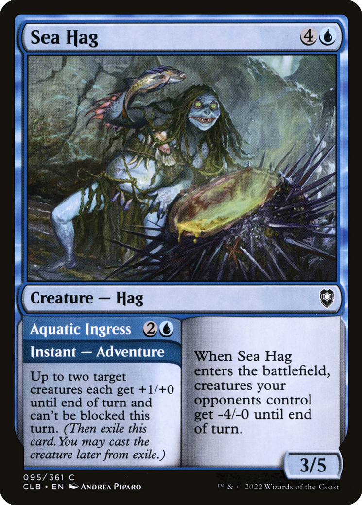 {C} Sea Hag // Aquatic Ingress [Commander Legends: Battle for Baldur's Gate][CLB 095]