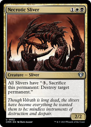 {C} Necrotic Sliver [Commander Masters][CMM 932]