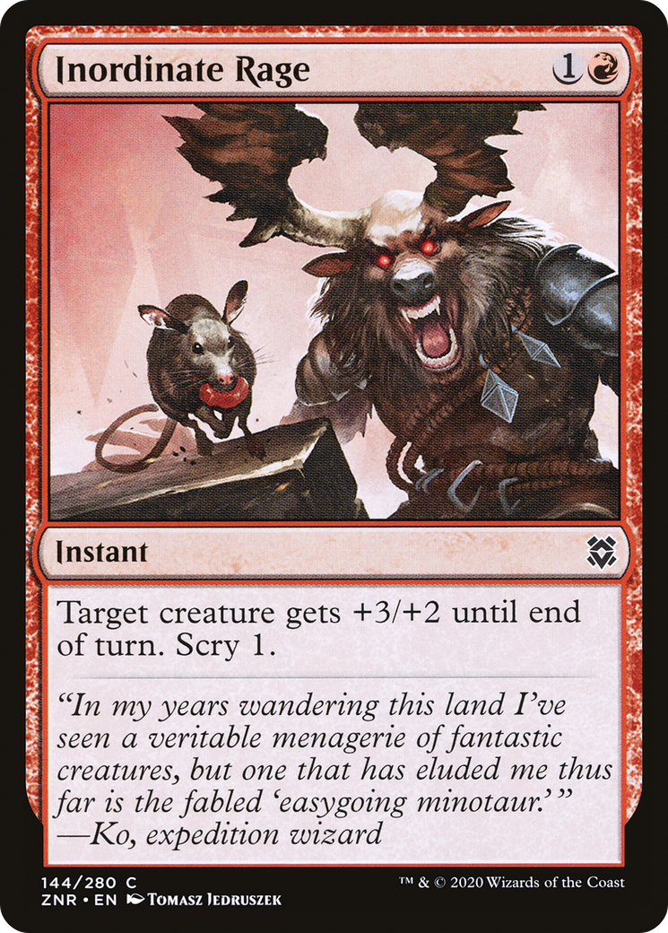 {C} Inordinate Rage [Zendikar Rising][ZNR 144]