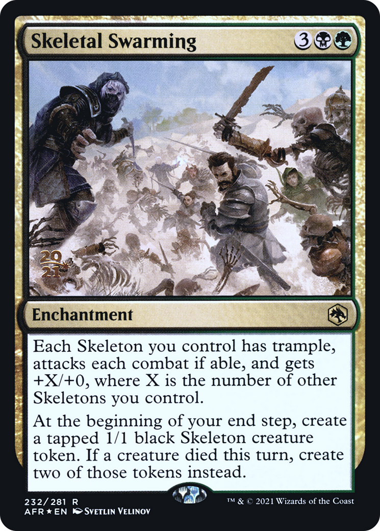 {R} Skeletal Swarming [Dungeons & Dragons: Adventures in the Forgotten Realms Prerelease Promos][PR AFR 232]