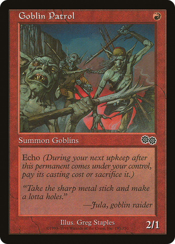 {C} Goblin Patrol [Urza's Saga][USG 193]
