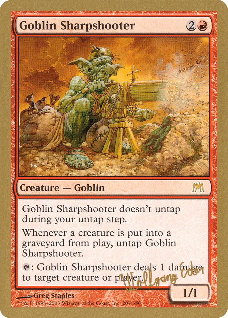 {R} Goblin Sharpshooter (Wolfgang Eder) [World Championship Decks 2003][GB WC03 WE207]