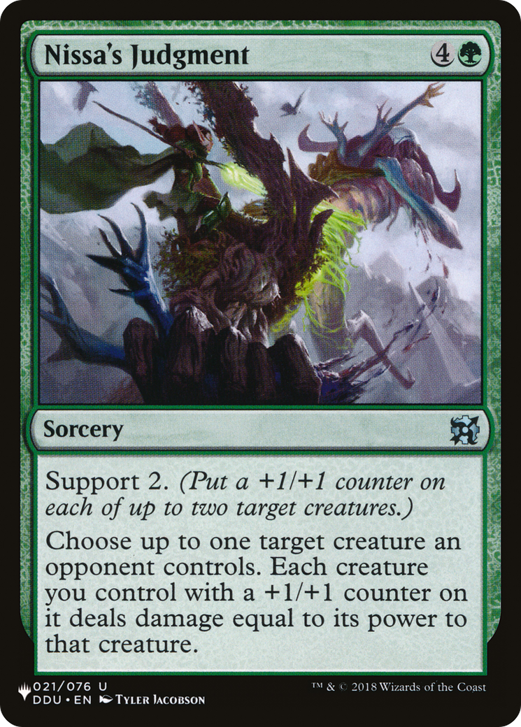 {C} Nissa's Judgment [LIST DDU-21]