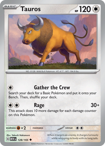 [PKM-C] Tauros (128/165) [Scarlet & Violet: 151]