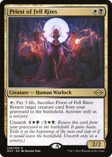 {R} Priest of Fell Rites [Modern Horizons 2][MH2 208]