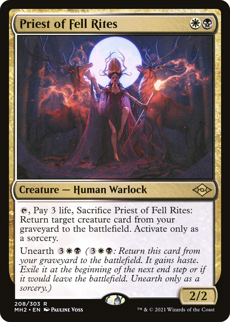 {R} Priest of Fell Rites [Modern Horizons 2][MH2 208]