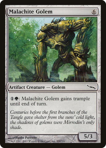 {C} Malachite Golem [Mirrodin][MRD 202]