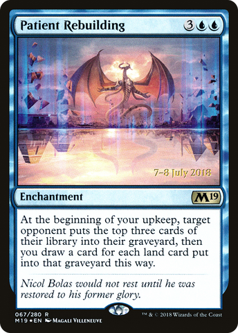 {R} Patient Rebuilding [Core Set 2019 Prerelease Promos][PR M19 067]