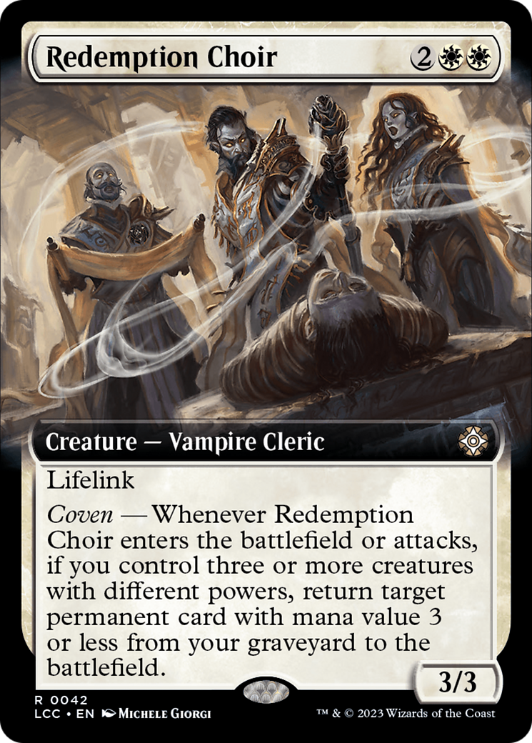 {R} Redemption Choir (Extended Art) [The Lost Caverns of Ixalan Commander][LCC 042]