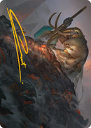 {A} Against All Odds Art Card (Gold-Stamped Signature) [Phyrexia: All Will Be One Art Series][GS AONE 001]