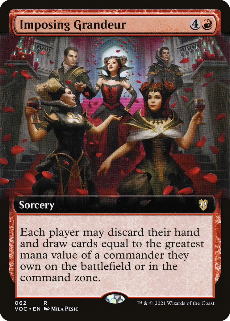 {R} Imposing Grandeur (Extended Art) [Innistrad: Crimson Vow Commander][VOC 062]