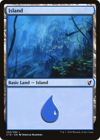 {B}[C19 293] Island (293) [Commander 2019]
