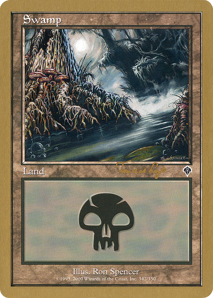 {B}[GB WC01 TVDL342] Swamp (tvdl342) (Tom van de Logt) [World Championship Decks 2001]