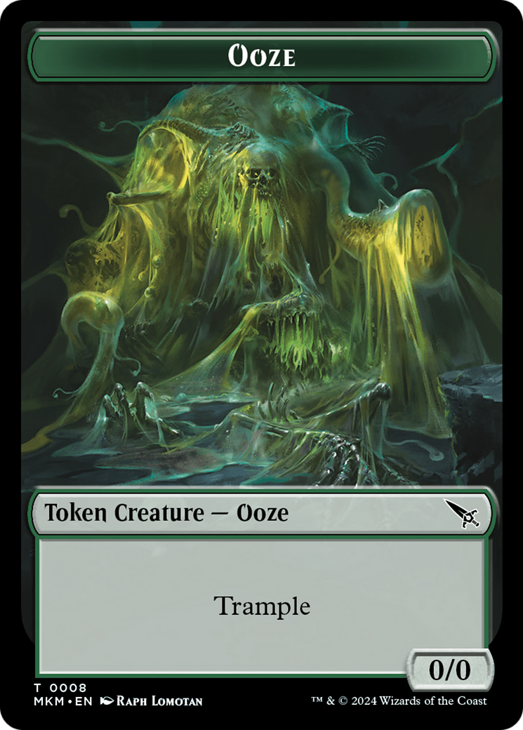 {T} Detective // Ooze Double-Sided Token [Murders at Karlov Manor Tokens][TMKM 10//8]