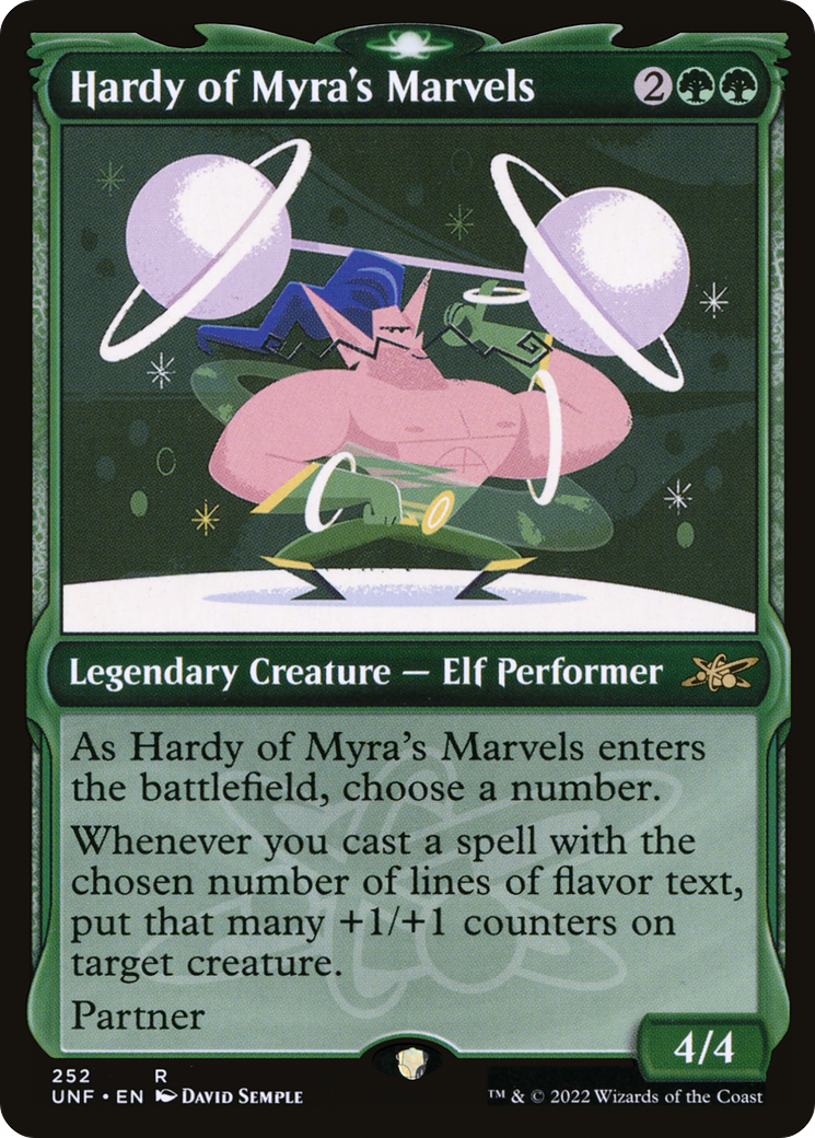 {R} Hardy of Myra's Marvels (Showcase) [Unfinity][UNF 252]