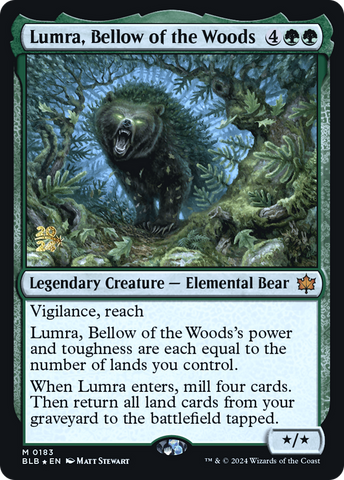 {@R} Lumra, Bellow of the Woods [Bloomburrow Prerelease Promos][PR BLB 183]
