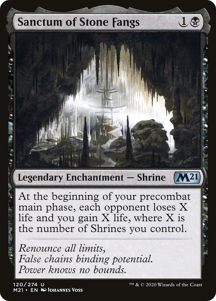 {C} Sanctum of Stone Fangs [Core Set 2021][M21 120] - Misty Mountain Games