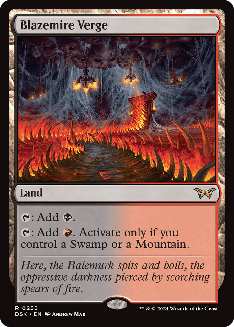 {@R} Blazemire Verge [Duskmourn: House of Horror][DSK 256]