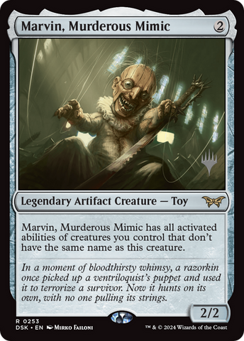 {@R} Marvin, Murderous Mimic [Duskmourn: House of Horror Promos][PP DSK 253]