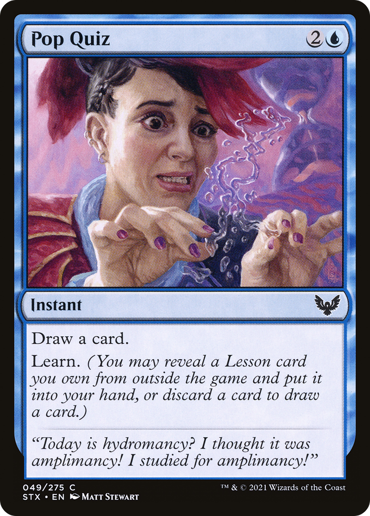 {C} Pop Quiz [Strixhaven: School of Mages][STX 049]