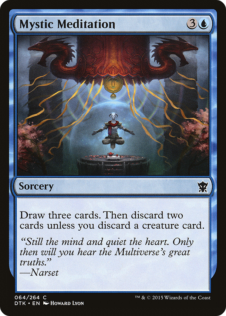 {C} Mystic Meditation [Dragons of Tarkir][DTK 064]
