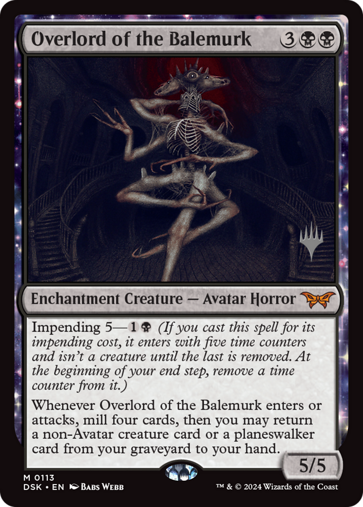 {@R} Overlord of the Balemurk [Duskmourn: House of Horror Promos][PP DSK 113]