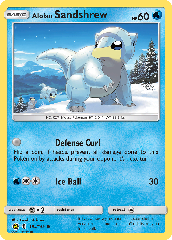 [PKM-C] Alolan Sandshrew (19a/145) [Alternate Art Promos]