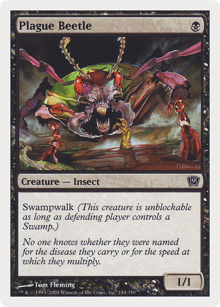 {C} Plague Beetle [Ninth Edition][9ED 154]