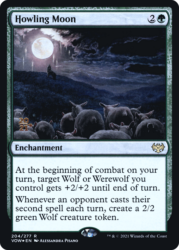 {R} Howling Moon [Innistrad: Crimson Vow Prerelease Promos][PR VOW 204]