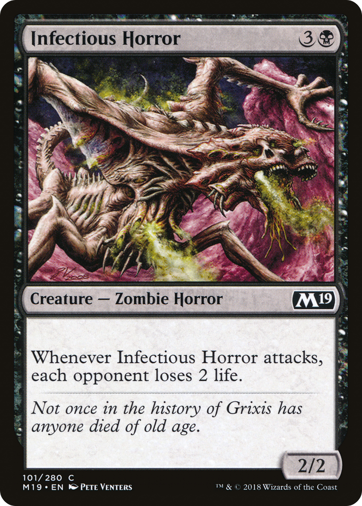 {C} Infectious Horror [Core Set 2019][M19 101]