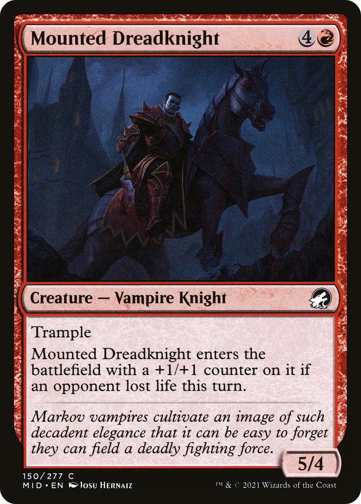 {C} Mounted Dreadknight [Innistrad: Midnight Hunt][MID 150]