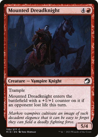 {C} Mounted Dreadknight [Innistrad: Midnight Hunt][MID 150]