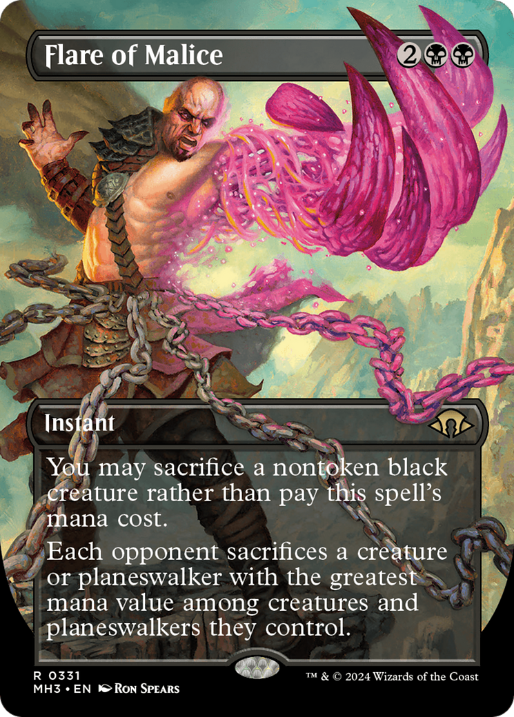 {R} Flare of Malice (Borderless) [Modern Horizons 3][MH3 331]