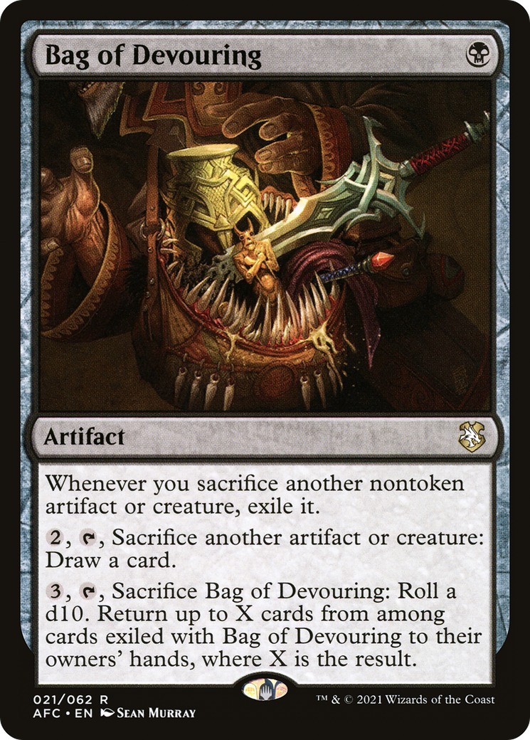 {R} Bag of Devouring [Dungeons & Dragons: Adventures in the Forgotten Realms Commander][AFC 021]