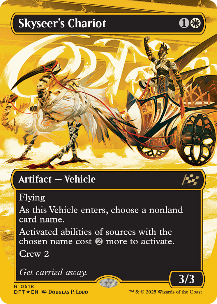 {@R} Skyseer's Chariot (Borderless) (First-Place Foil) [Aetherdrift][DFT 518]