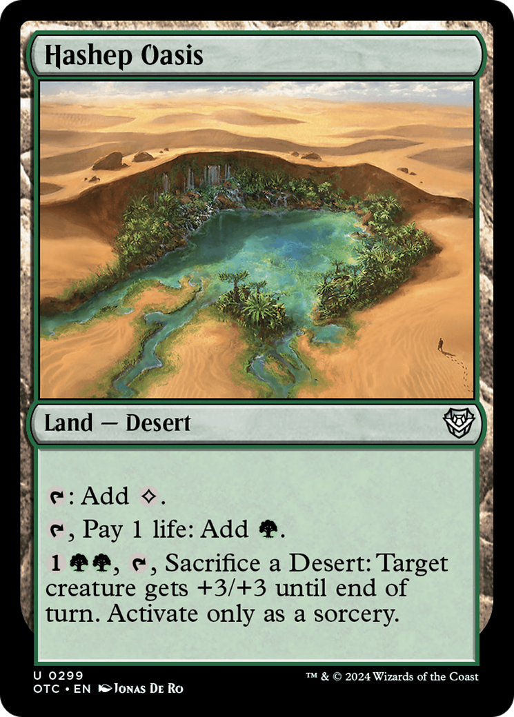 {C} Hashep Oasis [Outlaws of Thunder Junction Commander][OTC 299]
