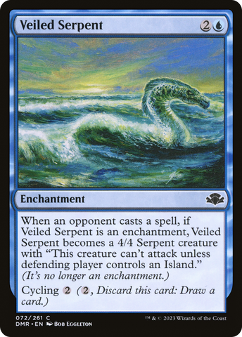 {C} Veiled Serpent [Dominaria Remastered][DMR 072]