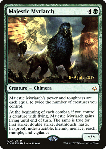 {R} Majestic Myriarch [Hour of Devastation Prerelease Promos][PR HOU 122]
