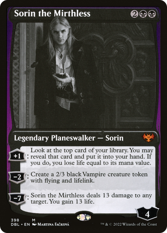 {R} Sorin the Mirthless [Innistrad: Double Feature][DBL 398]
