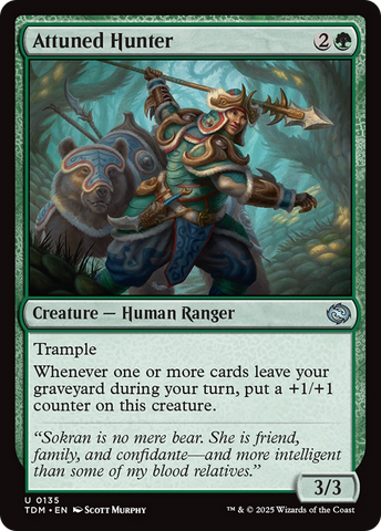 {@C} Attuned Hunter [Tarkir: Dragonstorm][TDM 135]